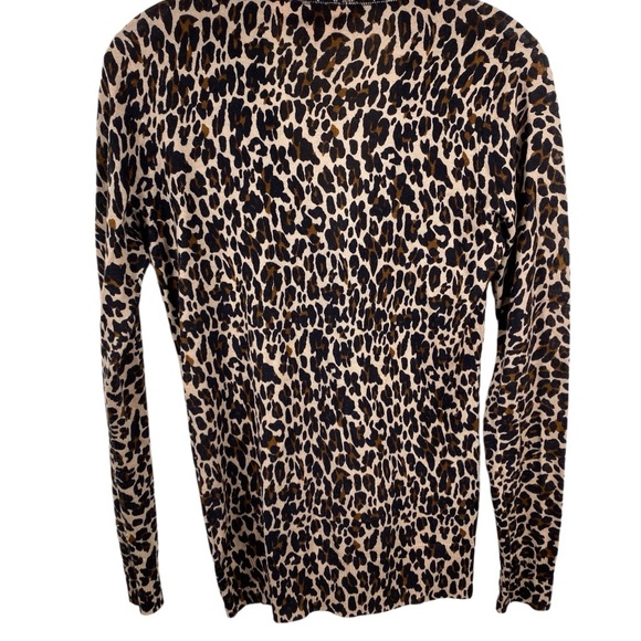 Tory Burch Leopard Print Women's Sweater - Picture 4 of 5
